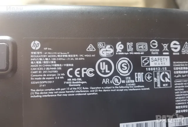 Компютър HP 290 G2 MT /Intel i3-8100/ 16GB RAM/ SSD/ Up to 1TB HDD, снимка 3 - Работни компютри - 49242124