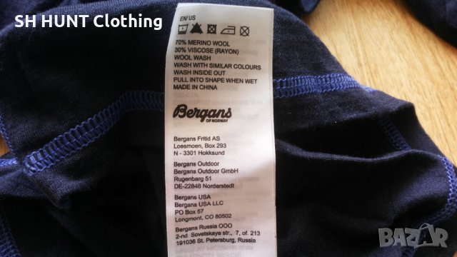 Bergans of NORWAY 70% Merino Wool Thermo Kids 8 г/ 128 см детска термо блуза 70% Мерино Вълна - 411, снимка 11 - Детски Блузи и туники - 43134843