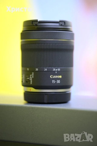Canon RF 15-30mm F4.5-6.3 IS STM | Гаранция 1г.10м. | Като нов, снимка 2 - Фотоапарати - 51841055