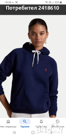 POLO Ralph Lauren  Cruise Navy Womens Size M НОВО! ОРИГИНАЛ! Дамски Суичер!, снимка 4 - Суичъри - 52041695