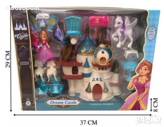 Музикален замък за  принцеси, снимка 3 - Кукли - 48425668