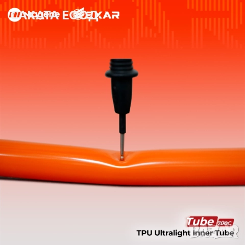 EXAR TPU вътрешна гума 700c 23-28mm 60mm valve, снимка 3 - Части за велосипеди - 51638222