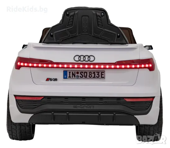 Audi SQ8 12V – Детски акумулаторен джип, Бял, EVA гуми, снимка 6 - Детски велосипеди, триколки и коли - 50418541