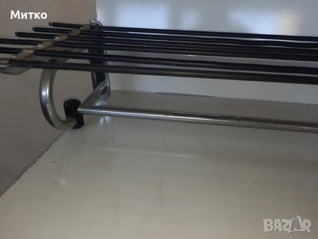 Ретро метална тръбна закачалка за стена или портманто, снимка 6 - Закачалки - 51651932