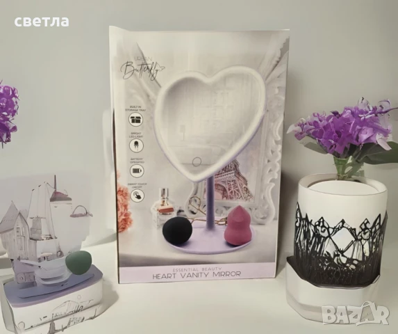 Стилно LED огледало за тоалетка с подсветка, снимка 7 - Други стоки за дома - 51053559