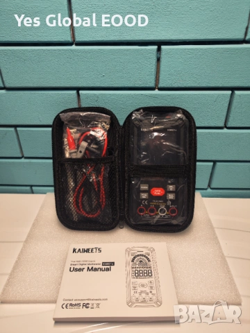 KAIWEETS KM601S мултиметър 10000 counts True RMS акумулаторен, снимка 10 - Други инструменти - 53021173