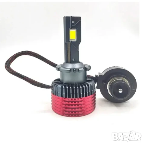 LED автомобилни крушки D2S / D2R – 55W, 80% по-ярки, с вентилатор, Plug and Play, снимка 3 - Аксесоари и консумативи - 50543438