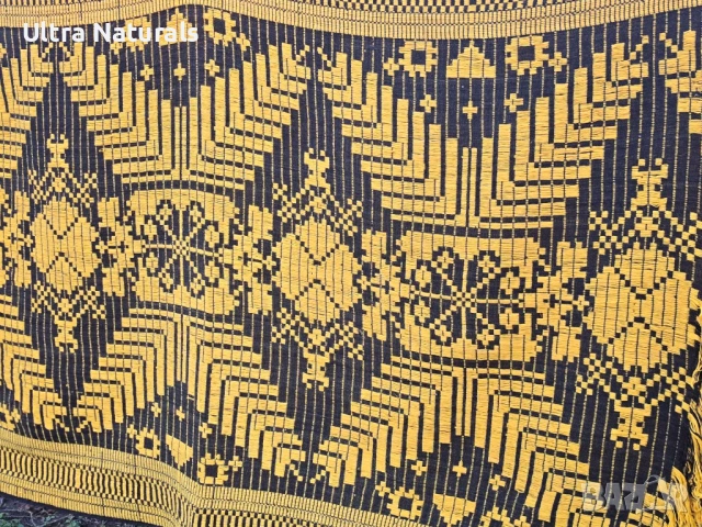 Стар вълнен ковьор, ръчно тъкан, снимка 8 - Други - 53126529