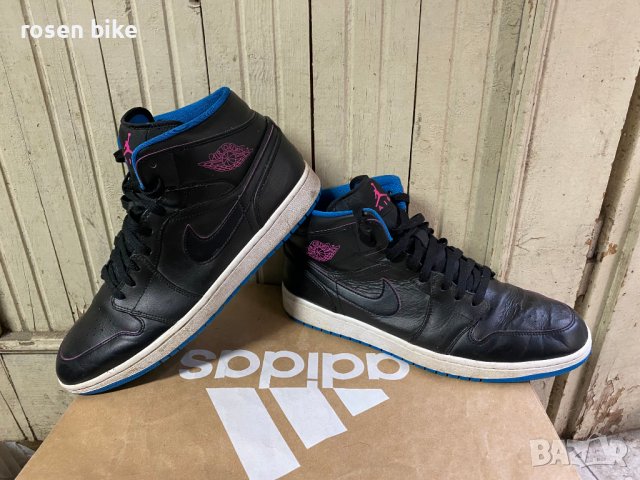 ''Air Jordan 1 Mid Radio Raheem''оригинални маратонки 46 номер, снимка 1 - Маратонки - 38415344