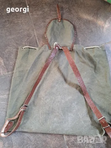 ретро малка брезентова туристическа раница 22/5, снимка 7 - Раници - 49234931