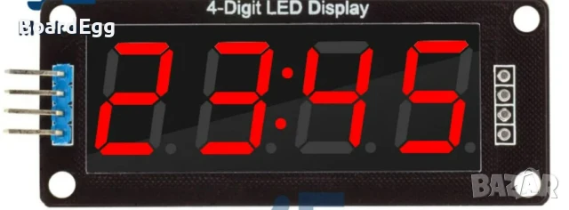 4-Цифрен 7-Сегментен LED Дисплей Модул, снимка 3 - Друга електроника - 51230924