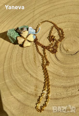 Синджир с висулка, четирилистна детелина , снимка 1