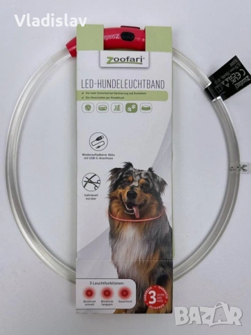 LED регулируема каишка за куче, снимка 3 - За кучета - 53439369