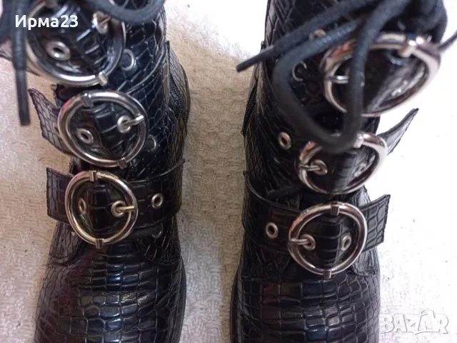 Лачени дамски ботуши, снимка 2 - Дамски ботуши - 50365765