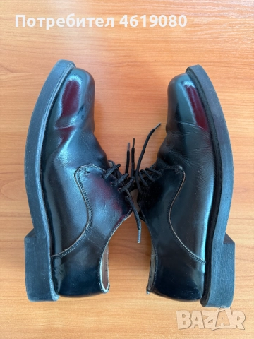 Мъжки официални обувки – черни, номер 42, снимка 4 - Официални обувки - 52056821