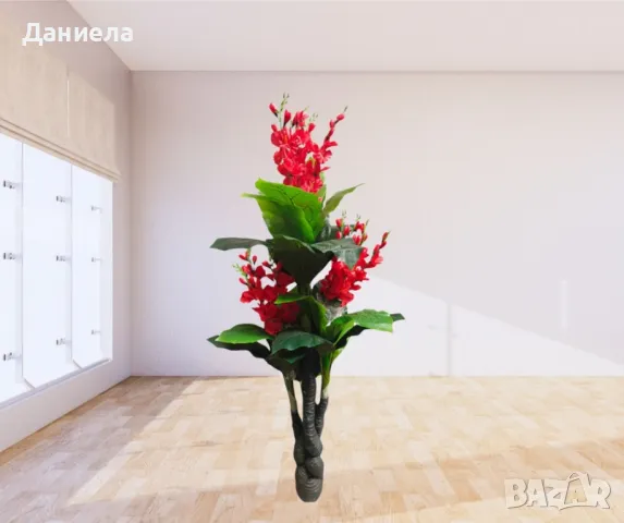 Изкуствено цвете,1.7 метра, снимка 4 - Декорация за дома - 49813062