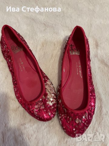 Нови цикламени балеринки с пайети  , снимка 2 - Дамски ежедневни обувки - 36715914