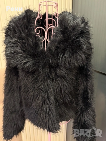 Пухкаво късо палто, снимка 4 - Палта, манта - 53242460