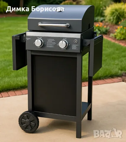 Газово барбекю Muhler с 2 горелки, 2x2.8kW, снимка 2 - Скари - 50292342