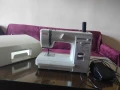 Електромеханична шевна машина JANOME 419S, 19 програми, 860 Imp/Min, 60W, бяло/лилаво, снимка 4