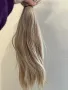 Уникална мека естествена руса коса блонд кератинови кичури 50 см , снимка 4