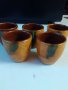 Керамични чашки за ракия 5 бр., снимка 1 - Антикварни и старинни предмети - 26904128