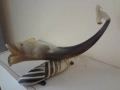 Фигура на риба - статуетка от животински рога, снимка 11