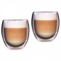 Тънкостенни чаши за кафе с двойно дъно и термо стъкло комплект 2 бр., снимка 4