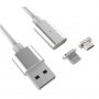2 в 1 Микро USB и iPhone Магнитен Кабел 1.2m , снимка 1 - USB кабели - 32795171