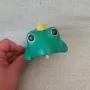 Стара Соц Българска Пластмасова Играчка с Механизъм - Жабока Принц, снимка 9