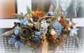 Ратанова кошница с  цветя, снимка 4