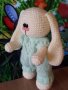Плетена играчка Заек-Беби, Плетени, ръчно изработени, прекрасен подарък, снимка 9
