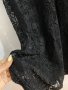 Черна елегантна еластична дантелена рокля с фина подплата , снимка 3