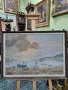 Страхотна антикварна авторска майсторска картина масло върху платно , снимка 2