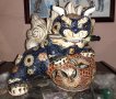 Сатцума Satsuma Kutani Стар порцелан фигура дракон, куче фу, снимка 1 - Антикварни и старинни предмети - 43171036