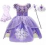 Рокля на принцеса София + подарък коронка. , снимка 1 - Детски рокли и поли - 36899258