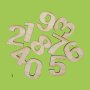 Цифри от дърво, различни шрифтове и размери, снимка 2