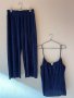 H&M Комплект солей в тъмно син цвят 💙 М размер 💙 Панталон с потник 💙, снимка 1 - Комплекти - 43980993