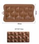 Шоколад шоколадов блок шоколадова плочка въртели силиконов молд форма фондан, снимка 1 - Форми - 40302281