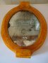 Старо огледало от каталин,изкуствен кехлибар, снимка 5