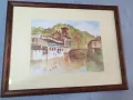 Стар авторски акварел, снимка 1