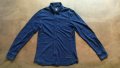 G-STAR VAN JONES INDIGO SHIRT Размер M - L мъжка еластична риза 12-60, снимка 1 - Ризи - 44036786