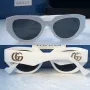 GUCCI с лого 1:1 дамски слънчеви очила котка 2 цвята, снимка 3