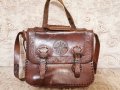 Стара кожена дамска чанта , снимка 1