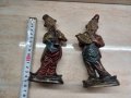  Чифт бронзови антикварни статуетки , снимка 1 - Други ценни предмети - 43270173