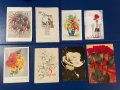 Лот от 89бр. картички с цветя, за 8-ми март и празници, снимка 4