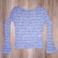 Дамска блуза в синьо, снимка 2 - Блузи с дълъг ръкав и пуловери - 40755304