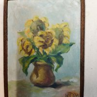 Лот от четири миниатюри натюрморт - с маслини бои , снимка 4 - Картини - 43702770