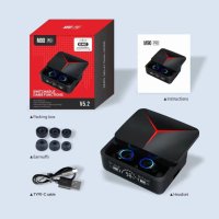 Безжични слушалки TWS M90 - Bluetooth V5.3, калъф за зареждане, Водоустойчиви, 1200 maH, снимка 2 - Друга електроника - 42931451