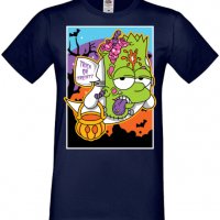 Мъжка тениска,The Simpsons Bart Simpson 02,Halloween,Хелоуин,Празник,Забавление,Изненада,Обичаи,, снимка 6 - Тениски - 38136320